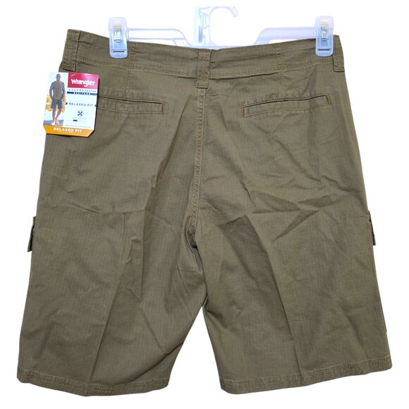 Wrangler Ripstop Cargo Stretch Shorts Tech Relaxed Fit Men's Sizes 32-48 Brown - Picture 2 of 11